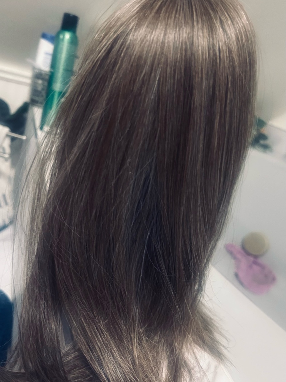Beautiful Jon Renau topper 12” . Colour is medium brown with 35% grey tone.